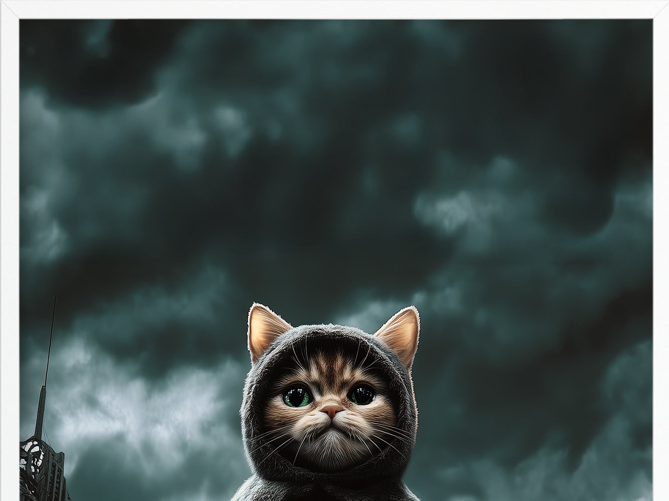 POSTER ›Catman 3‹ / Wanddeko, Art Print, Kinderzimmer Poster, Superheld, Katze, Batman, Geschenk für Katzenfans
