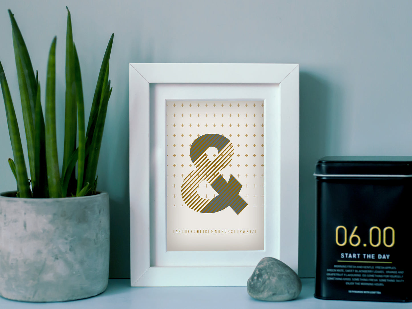 Postkarte Buchstabe & / ABC Karte, Alphabet, Grußkarte, Initial