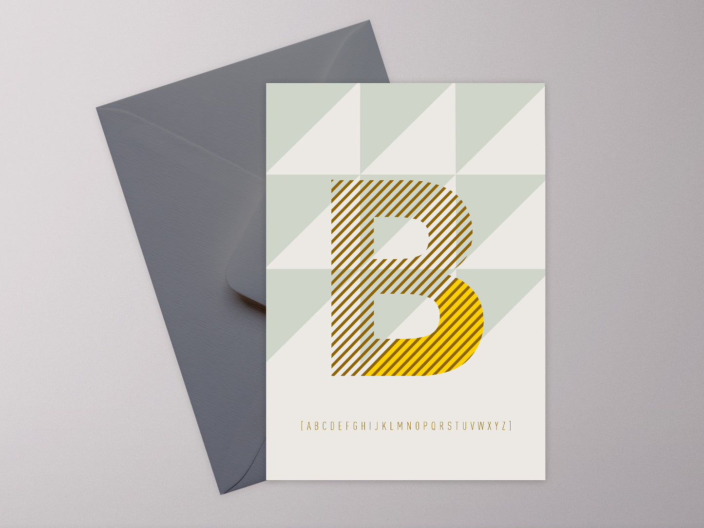 Postkarte Buchstaben B, ABC Karte, Alphabet, Grußkarte, Initial Postkarte als persönliches Geschenk. Mit leuchtenden Farben und dem Spiel mit Formen im Hintergrund eignen sich die Buchstaben-Postkarten perfekt, um mit dem jeweiligen Anfangsbuchstaben dem Geburtstagskind zu gratulieren, als kleiner Dank oder z.B. als Buchstabengirlande für die ganz großen Momente im Leben.