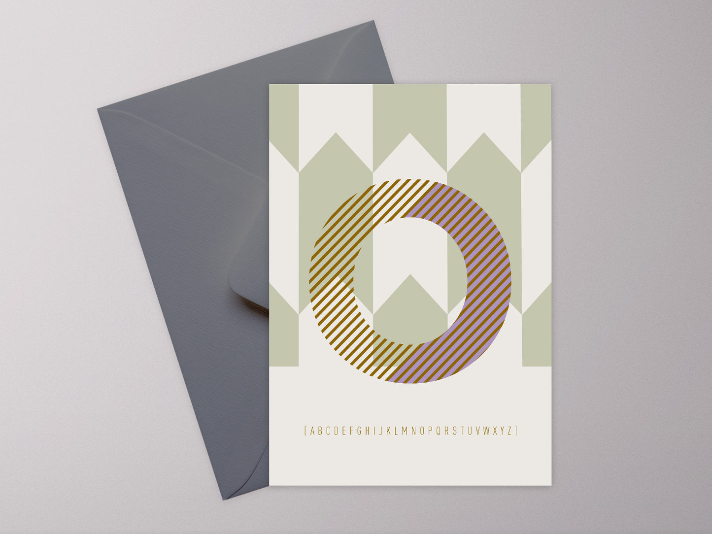 Postkarte Buchstabe O / ABC Karte, Alphabet, Grußkarte, Initial