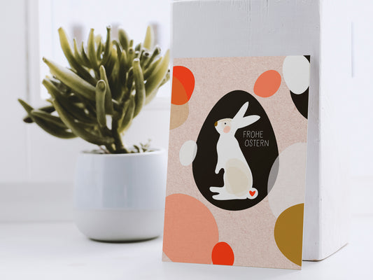 Osterhasen Postkarte ›Oster Bunny 01.‹, Hase, Ostern, Frohe Ostern