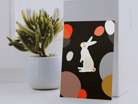 Osterhasen Postkarte ›Oster Bunny 02.‹, Hase, Ostern, Frohe Ostern