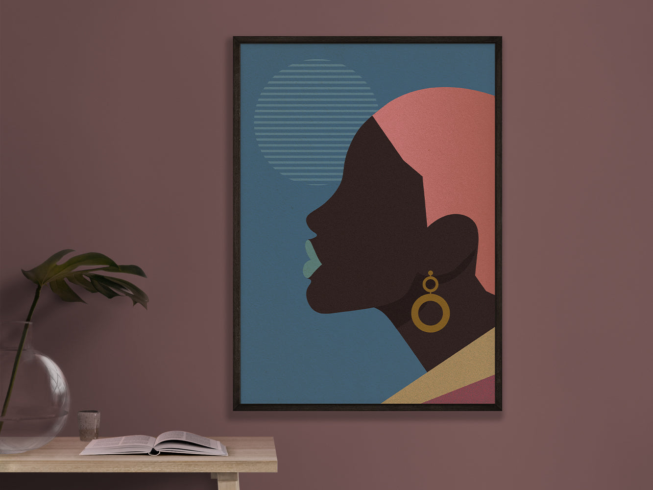 DRUCK ›Afrika Fashion 02‹ / Art Print, Ethno, Mode, Illustration, Wandbild, grafisch, minimalistisch, stylish, Trend, sinnlich, Silhouette