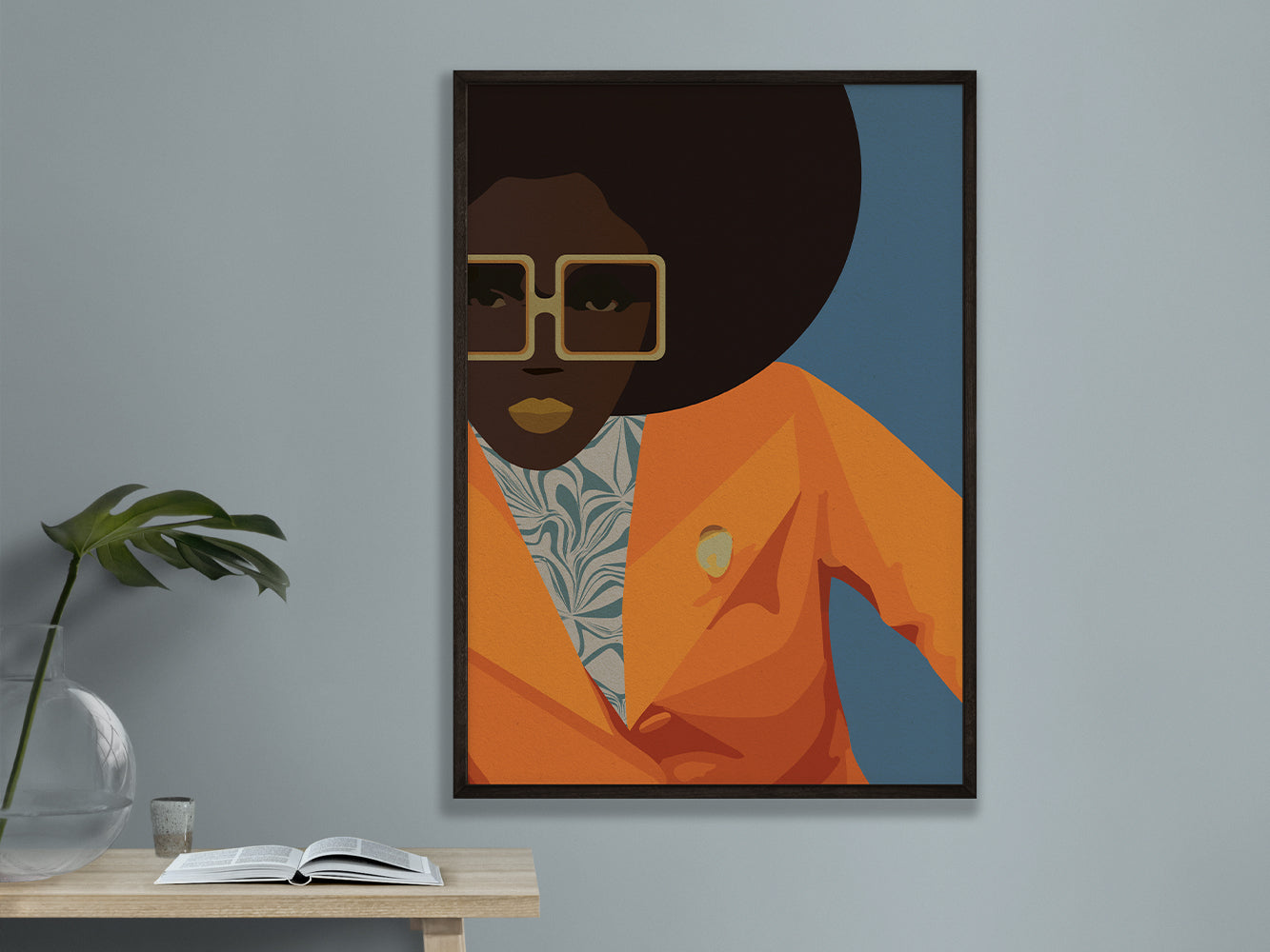 ›Afrika Fashion 07‹ / Wanddeko, Art Print, Ethno, Mode, Illustration, Wandbild, leuchtend, grafisch, Trend, minimalistisch, stylish