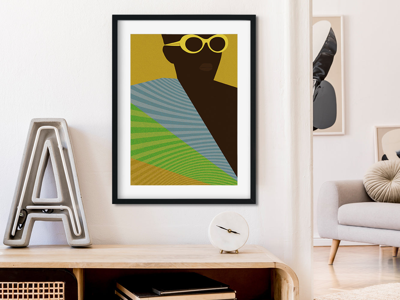 Kopie von ›Afrika Fashion 08‹ / Wanddeko, Art Print, Ethno, Mode, Illustration, Wandbild, leuchtend, grafisch, Trend, minimalistisch, stylish