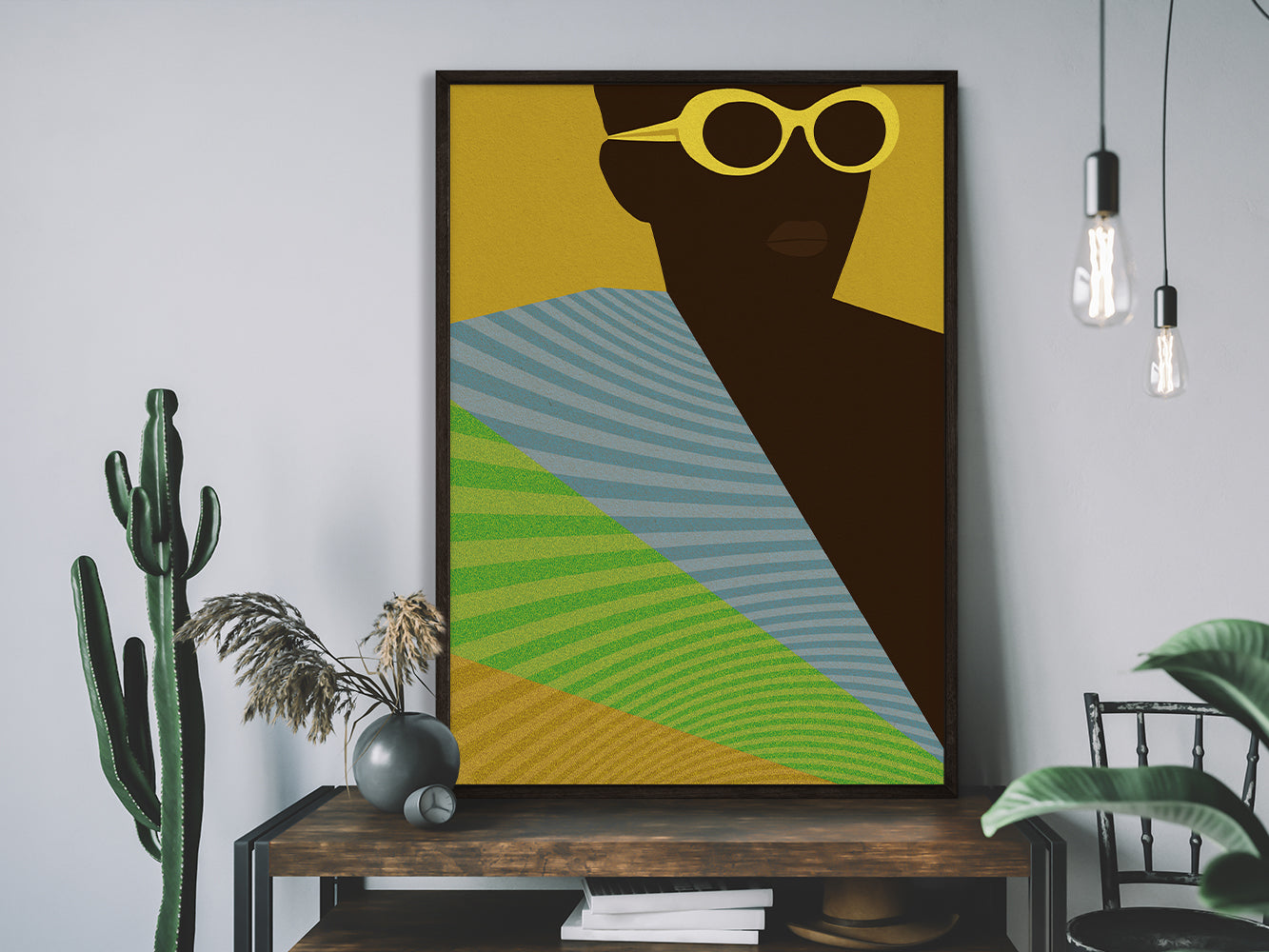 Kopie von ›Afrika Fashion 08‹ / Wanddeko, Art Print, Ethno, Mode, Illustration, Wandbild, leuchtend, grafisch, Trend, minimalistisch, stylish