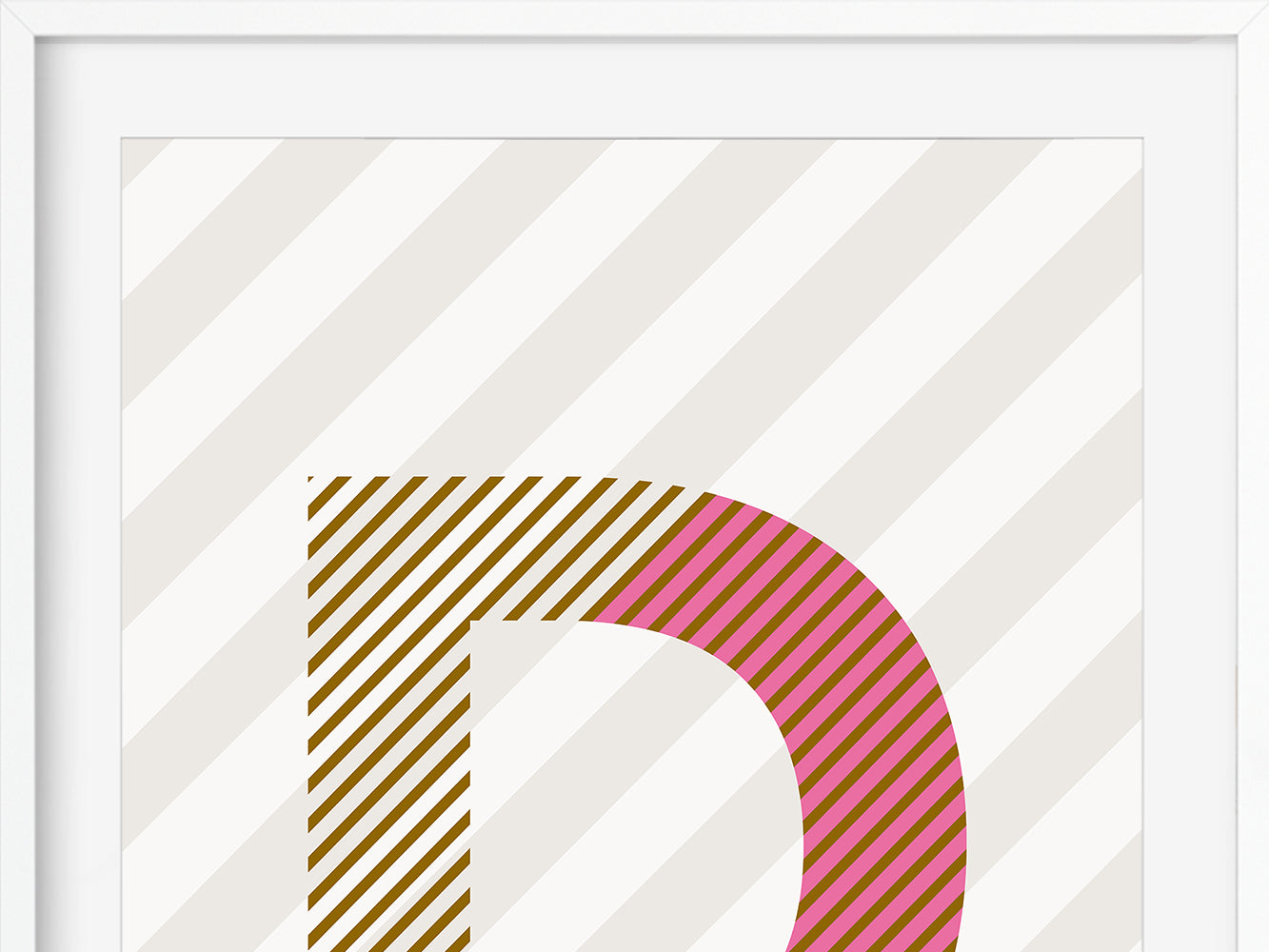 DRUCK ›D-TYPEFACE‹ / ABC, Wandbild, Typo-Poster, Kunstdruck, Alphabet, Typografie