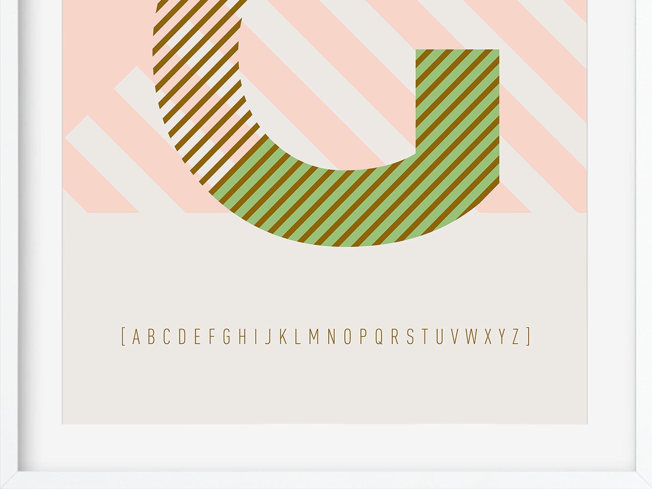 DRUCK ›G-TYPEFACE‹ / ABC, Wandbild, Typo-Poster, Kunstdruck, Alphabet, Typografie