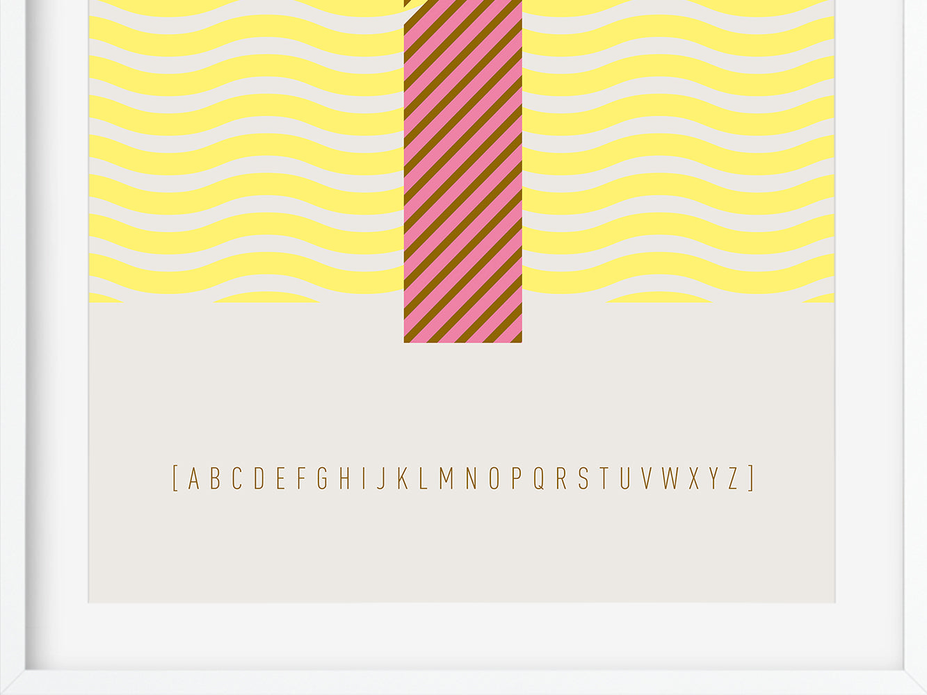 DRUCK ›I-TYPEFACE‹ / ABC, Wandbild, Typo-Poster, Kunstdruck, Alphabet, Typografie