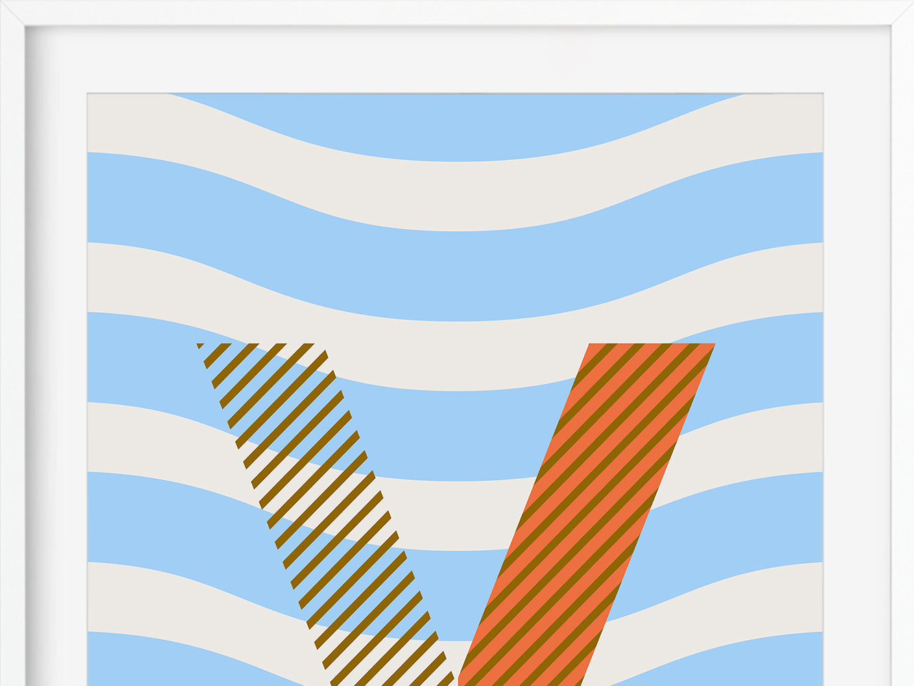 DRUCK ›V-TYPEFACE‹ / ABC, Wandbild, Typo-Poster, Kunstdruck, Alphabet, Typografie