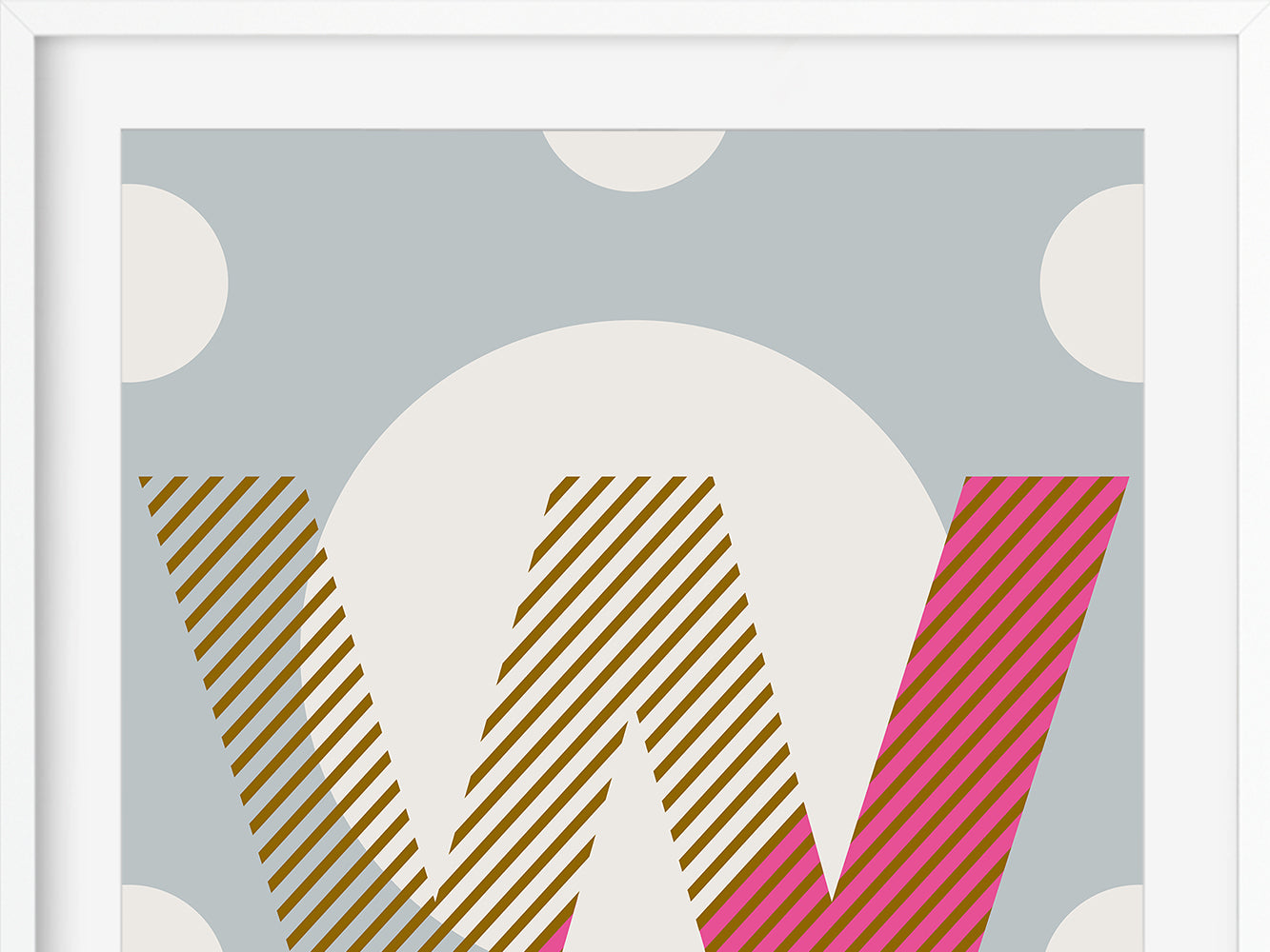 DRUCK ›W-TYPEFACE‹ / ABC, Wandbild, Typo-Poster, Kunstdruck, Alphabet, Typografie