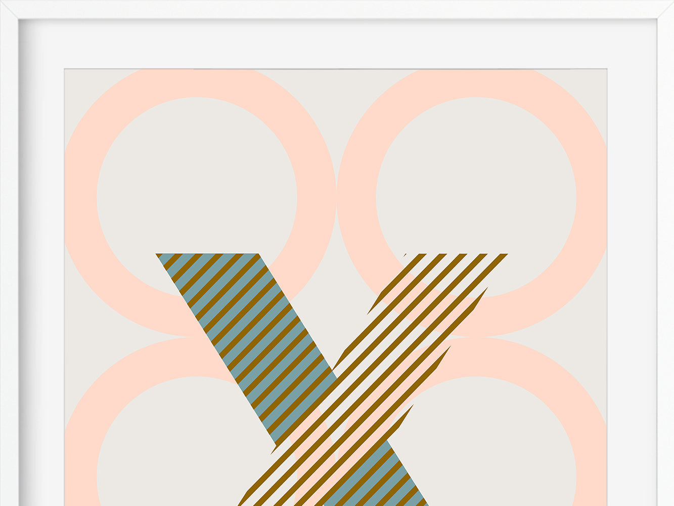 DRUCK ›X-TYPEFACE‹ / ABC, Wandbild, Typo-Poster, Kunstdruck, Alphabet, Typografie