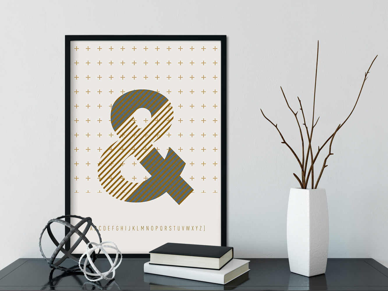 DRUCK ›&-TYPEFACE‹ / ABC, Wandbild, Typo-Poster, Kunstdruck, Alphabet, Typografie