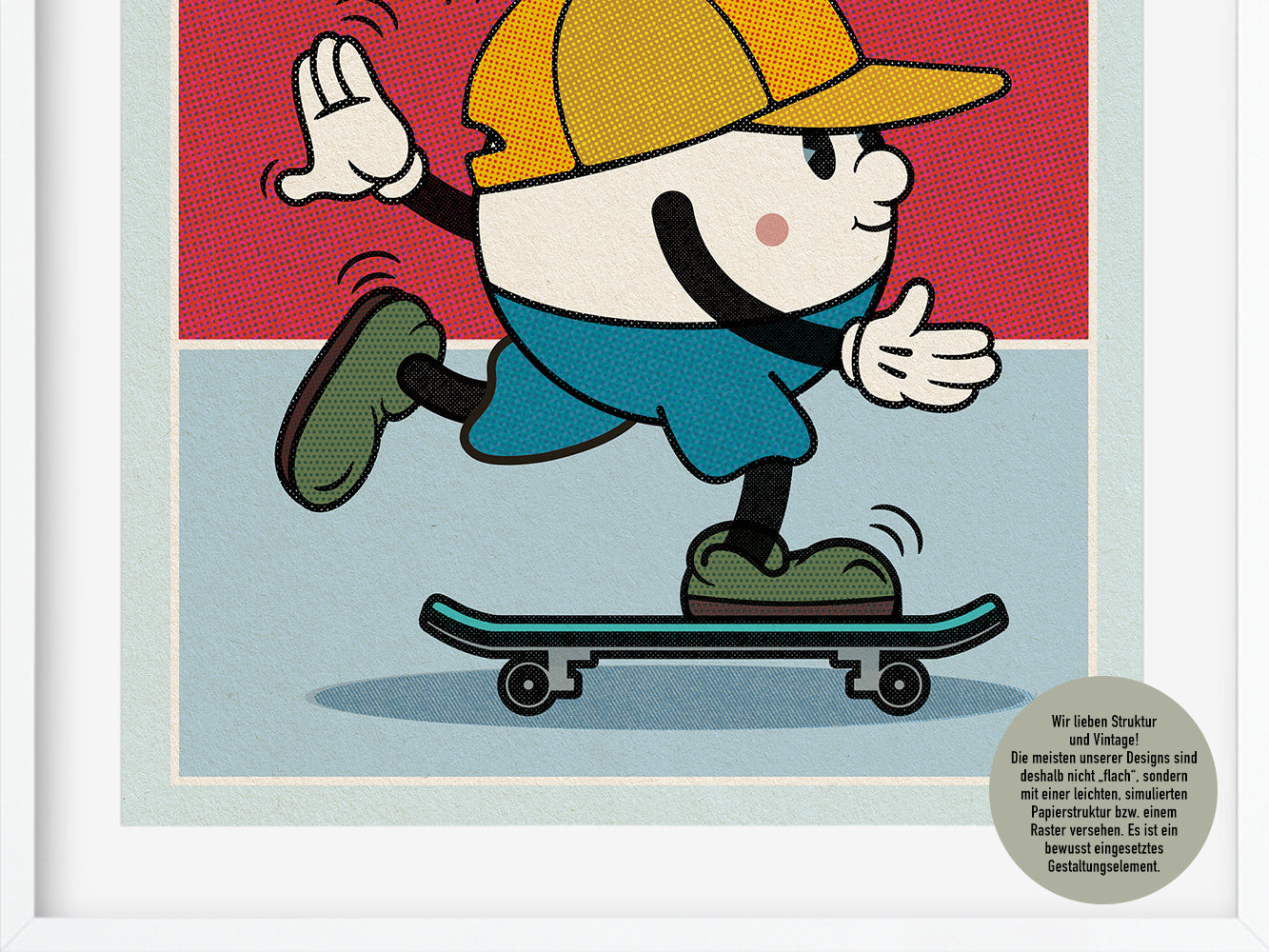 DRUCK ›Nothing Can Stop Me‹ / Wanddeko, Art Print, Skateboard, Comic, Cartoon, Illustation, Retro Poster, Wandbild, Kinderzimmer
