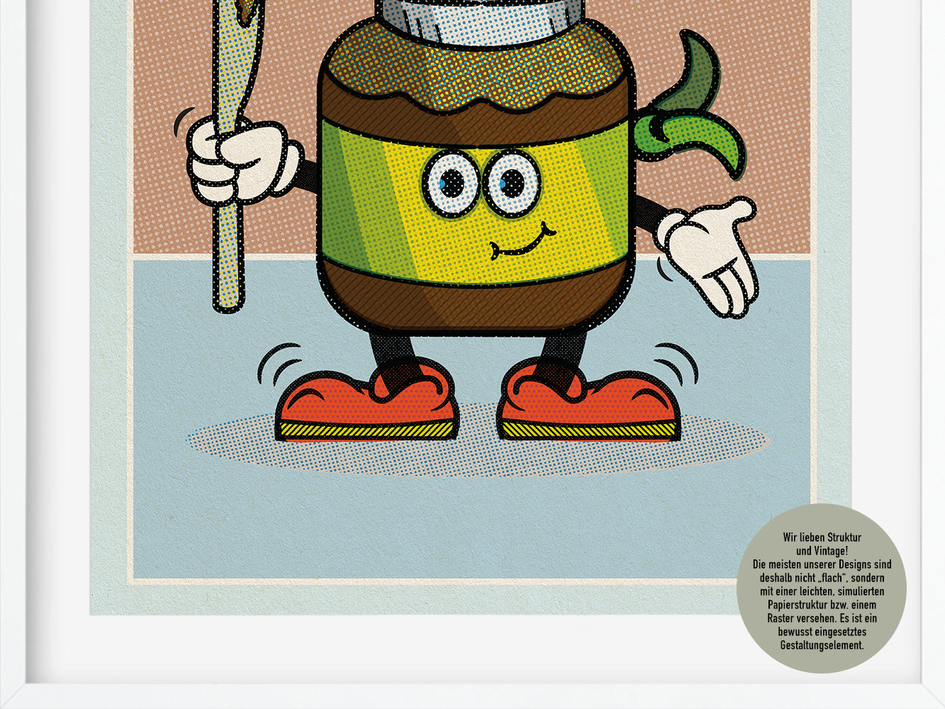 DRUCK ›Sweet Ninja‹ / Wanddeko, Art Print, Junge, Comic, Cartoon, Illustation, Retro Poster, Wandbild, Kinderzimmer, Frühstück