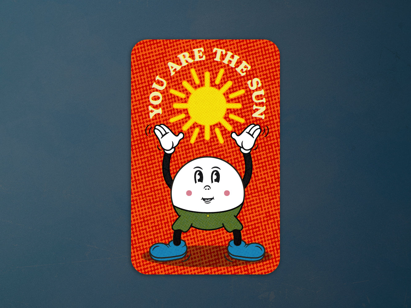 Aufkleber, Sticker ›You Are The Sun‹ / Comic, Cartoon, Kindergeburtstag, Geschenkidee, Etikett, Sonne