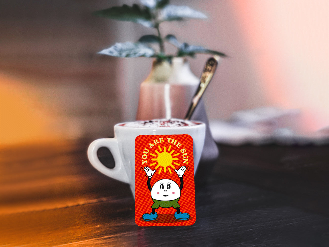 Aufkleber, Sticker ›You Are The Sun‹ / Comic, Cartoon, Kindergeburtstag, Geschenkidee, Etikett, Sonne