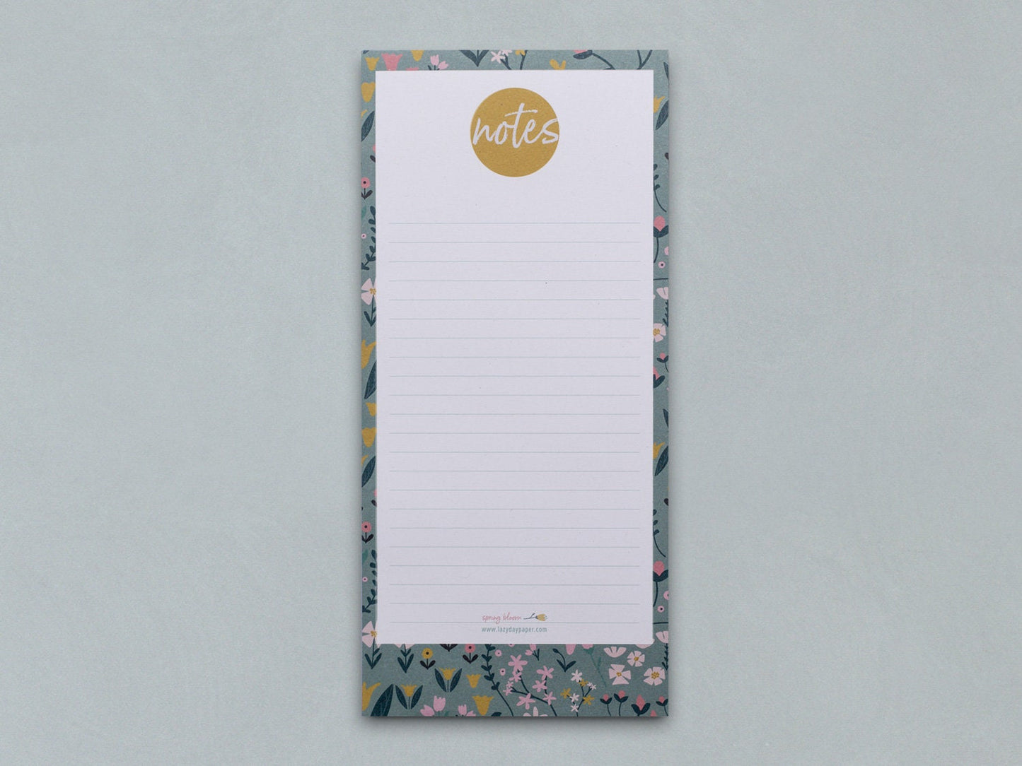 Notizblock ›Frühling‹, Blumen, floral, Tulpen, Mitbringsel, Geschenk, Listen schreiben