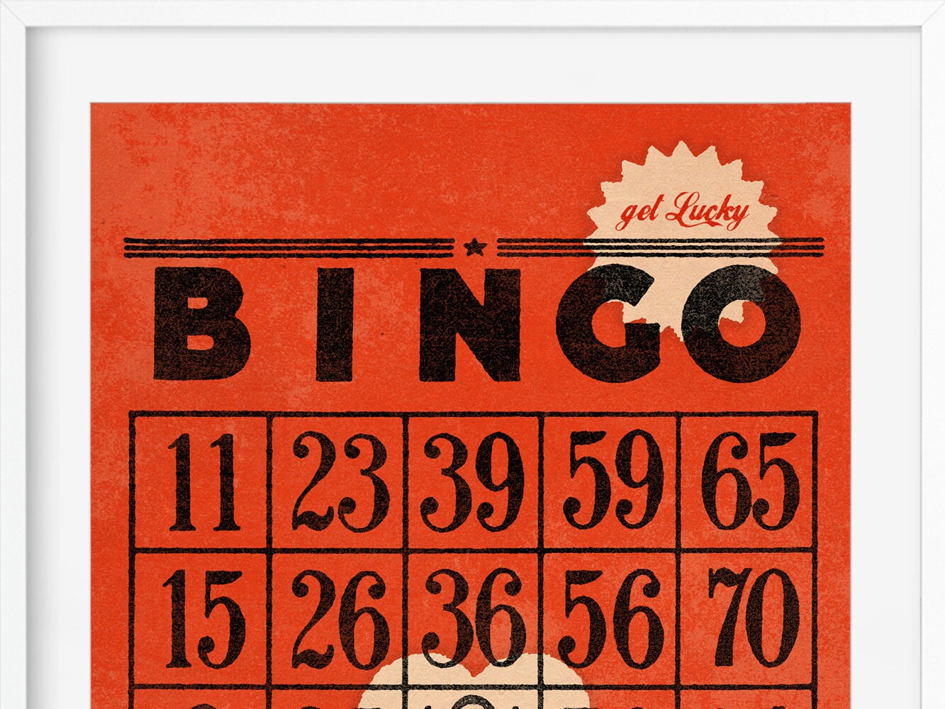 Druck LUCKY IN LOVE 01, Retro, Wandbild, Poster, Kunstdruck, Wohndeko, Hochzeit, Verlobung, Liebe, Paar, Match