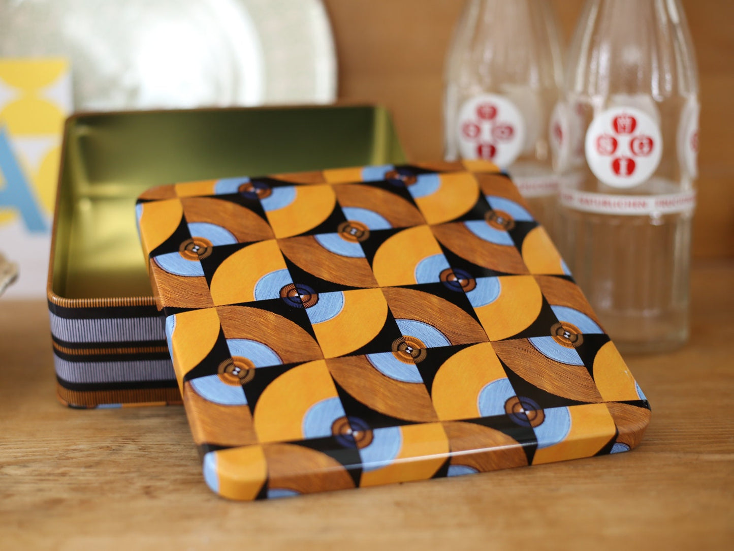 Geschenkdose ›Aminata‹, Metalldose, Afrika, Ethno, erdig, Boho, Sammeln
