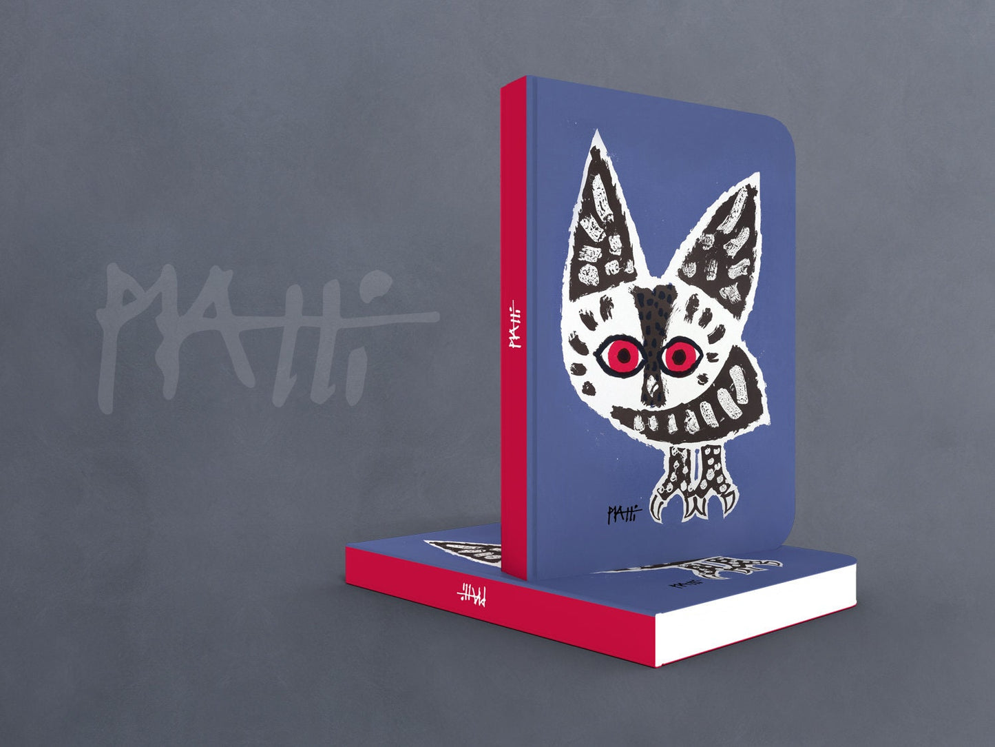 Notizbuch Piatti ›Eule‹, Steifbroschur, Vintage, Kunst, Geschenk, Zeichnung, klassisch