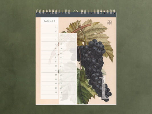 edler Geburtstagskalender ›Kew Gardens‹, immerwährender Kalender, Geburtstage, Natur, Illustrationen, Pflanzen, Garten, Organizer, Geschenk