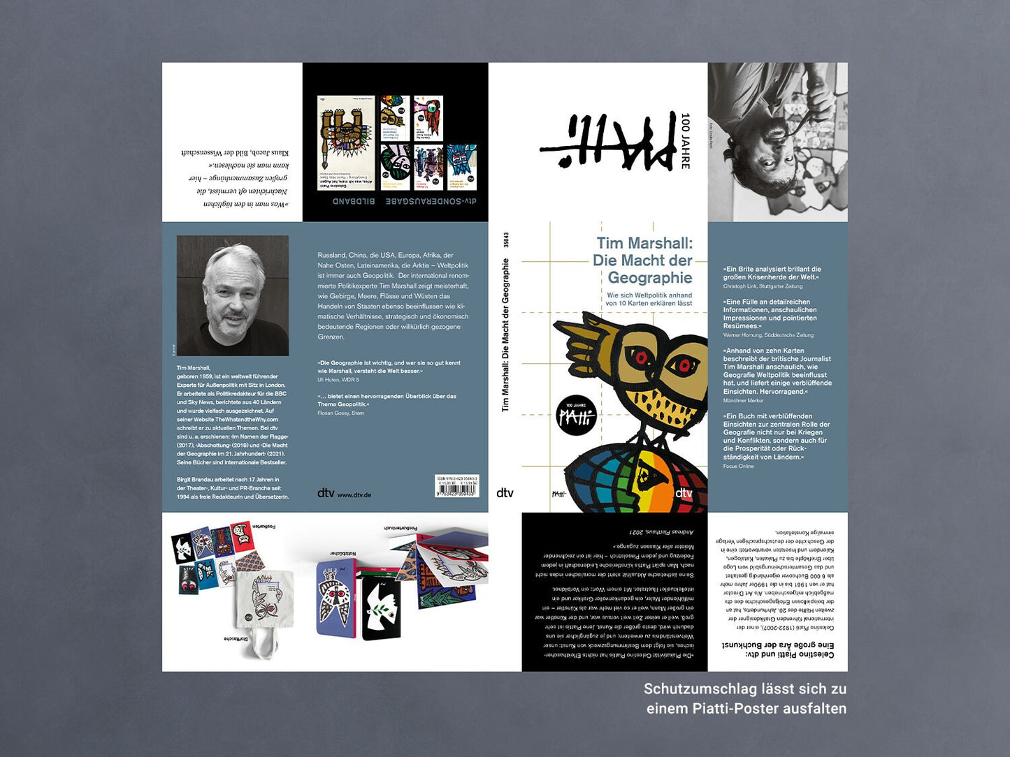 Taschenbuch Tim Marshall ›Die Macht der Geographie‹, llustration, Weltpolitik, Piatti, Buchkunst, Geopolitik