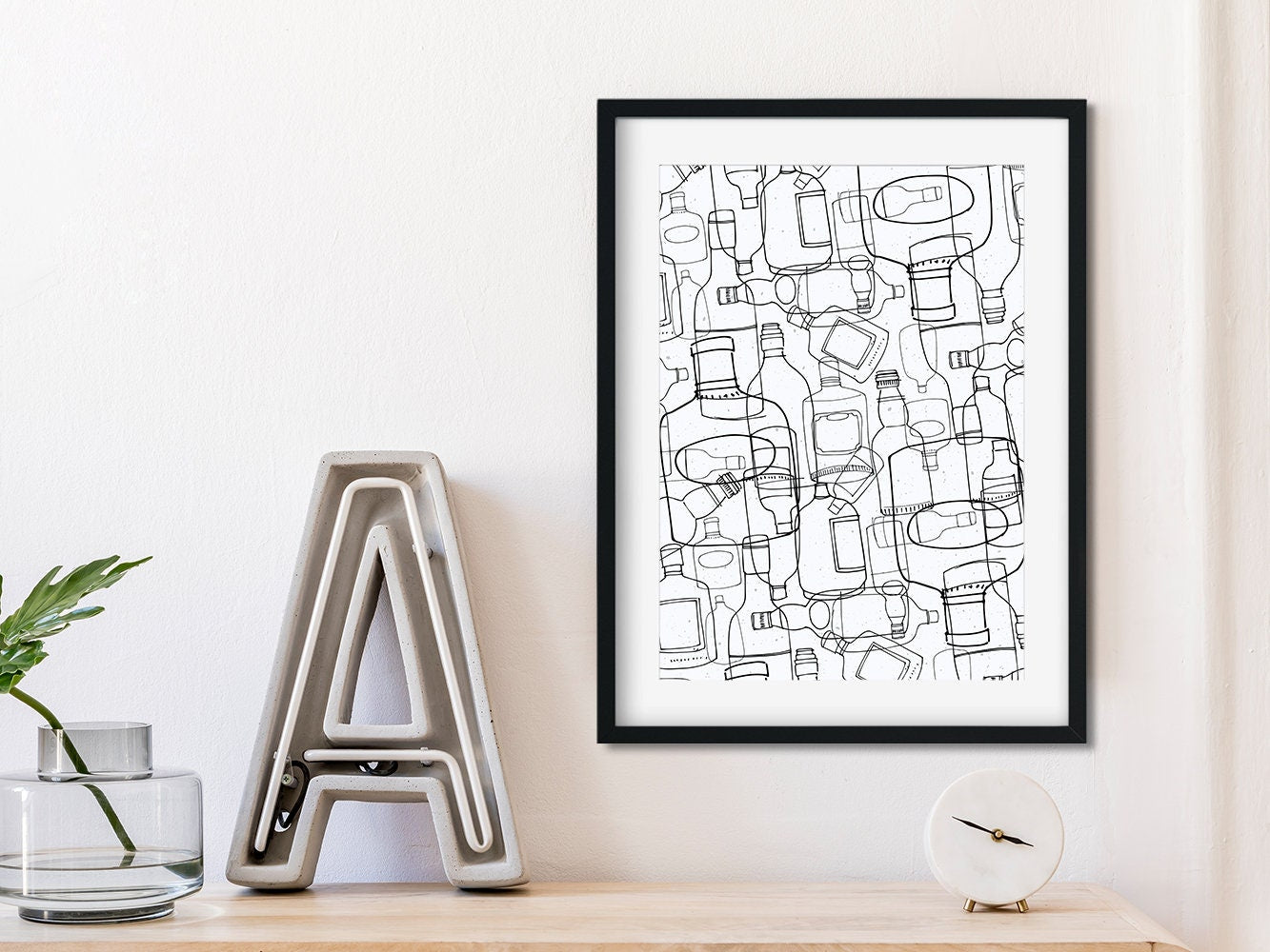 DRUCK ›White Rum‹ / Wanddeko, Art Print, Gastgeschenk Poster, Home Decore