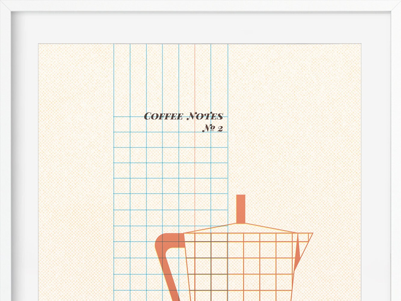 DRUCK ›Coffee Notes 2‹ / Wanddeko, Art Print, Gastgeschenk Poster, kleines Geschenk, Kaffee, Quote, Barista
