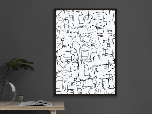 DRUCK ›White Rum‹ / Wanddeko, Art Print, Gastgeschenk Poster, Home Decore