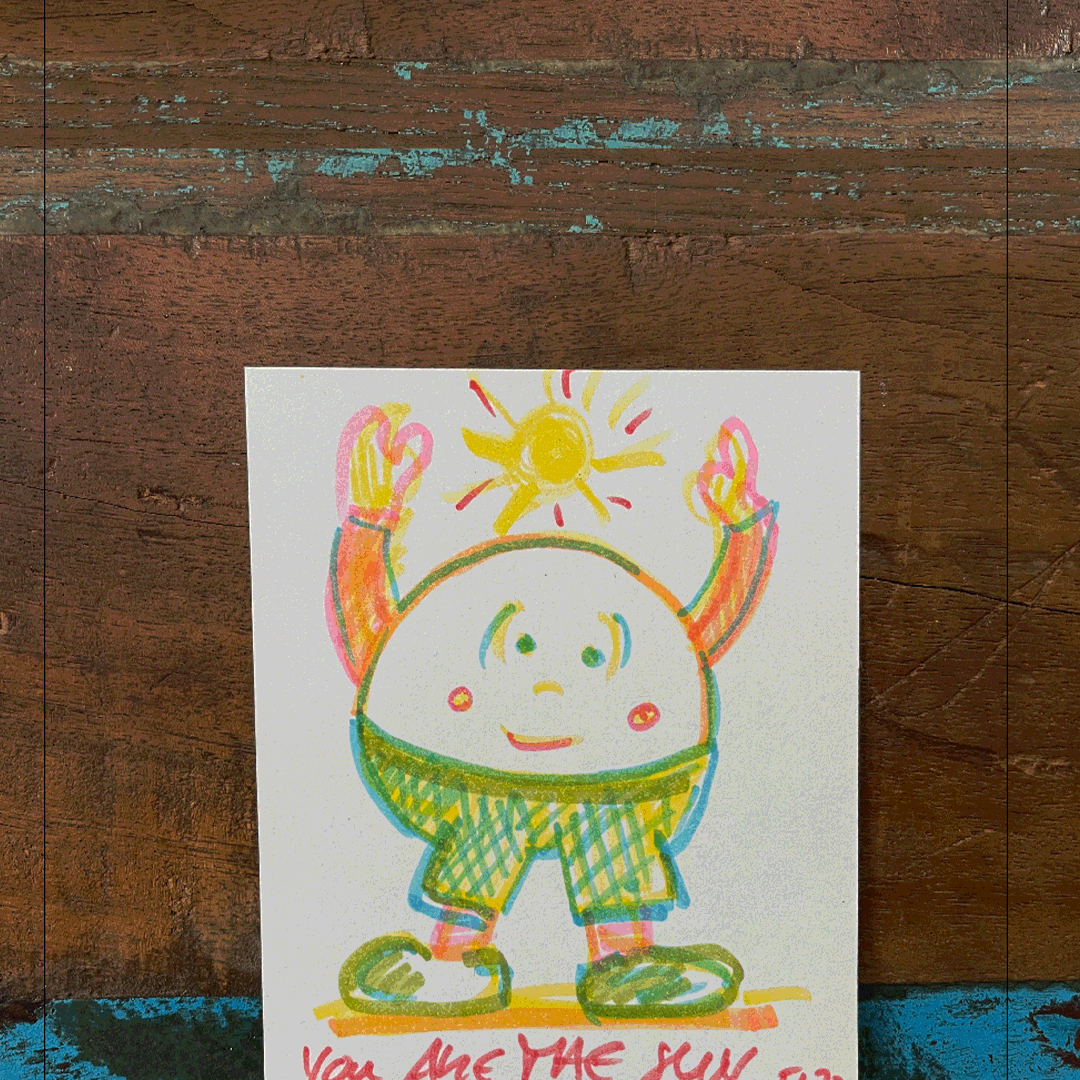 DRUCK ›I Want You By My Side‹ / Wanddeko, Art Print, Herz, Cartoon, Illustation, Retro Poster, Wandbild, Kinderzimmer