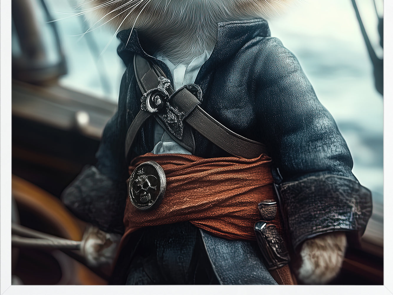 POSTER ›He is a pirate 2‹ / Wanddeko, Art Print, Kinderzimmer Poster, Pirat, Katze, Jack Sparrow (Kopie)