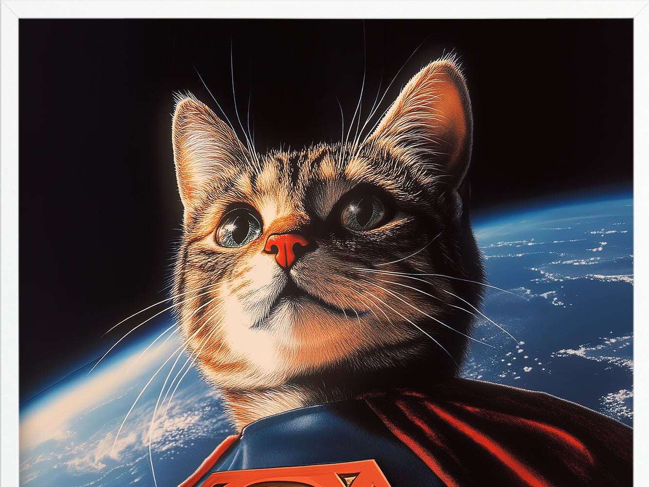 POSTER ›Supercat 1‹ / Wanddeko, Art Print, Kinderzimmer Poster, Superheld, Katze, Batman, Geschenk für Katzenfans (Kopie)