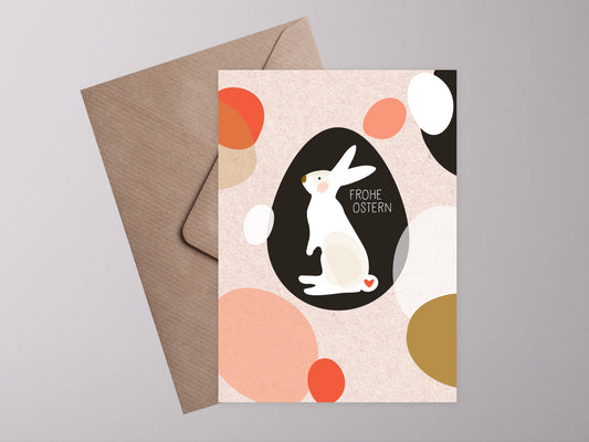 Osterhasen Postkarte ›Oster Bunny 01.‹, Hase, Ostern, Frohe Ostern