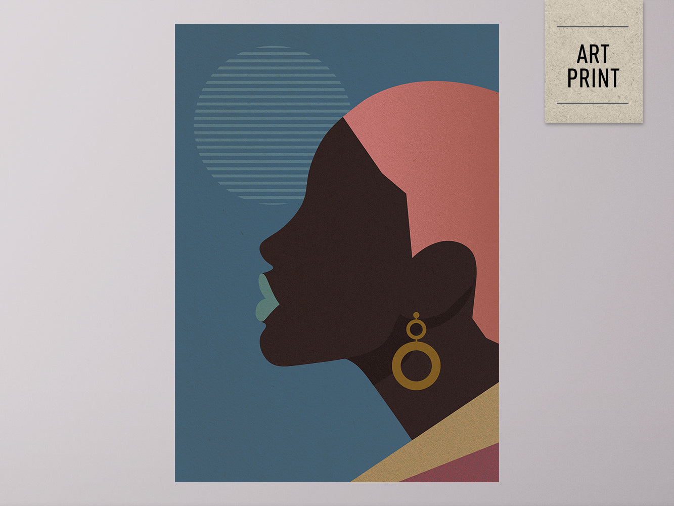 DRUCK ›Afrika Fashion 02‹ / Art Print, Ethno, Mode, Illustration, Wandbild, grafisch, minimalistisch, stylish, Trend, sinnlich, Silhouette