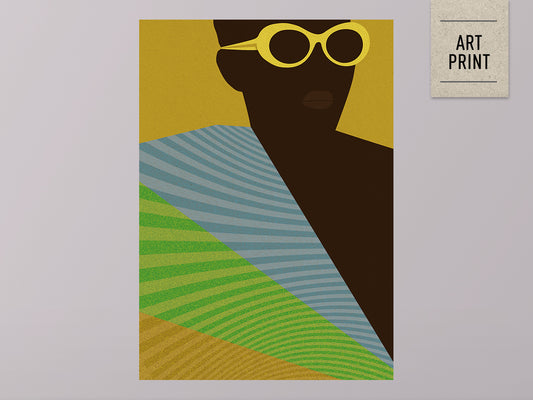 Kopie von ›Afrika Fashion 08‹ / Wanddeko, Art Print, Ethno, Mode, Illustration, Wandbild, leuchtend, grafisch, Trend, minimalistisch, stylish
