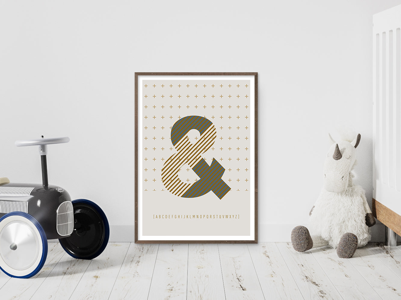 DRUCK ›&-TYPEFACE‹ / ABC, Wandbild, Typo-Poster, Kunstdruck, Alphabet, Typografie