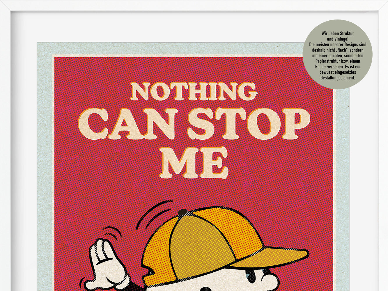 DRUCK ›Nothing Can Stop Me‹ / Wanddeko, Art Print, Skateboard, Comic, Cartoon, Illustation, Retro Poster, Wandbild, Kinderzimmer