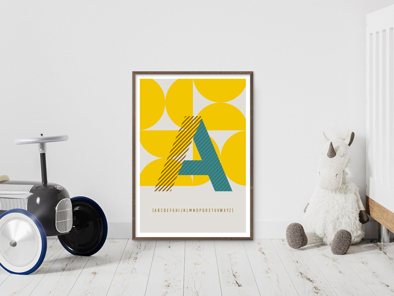 DRUCK ›Buchstabe A‹; ABC, Wandbild, Typo-Poster, Kunstdruck, Alphabet, Typografie