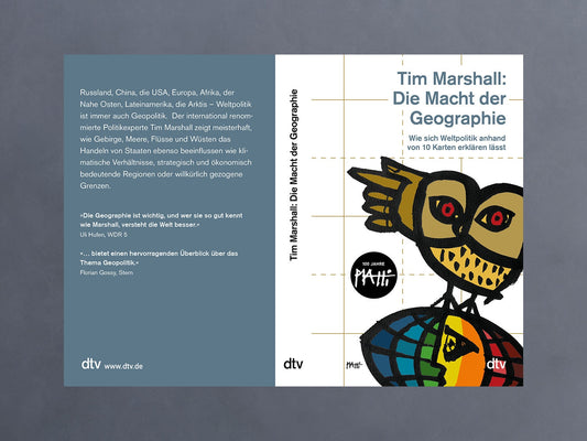 Taschenbuch Tim Marshall ›Die Macht der Geographie‹, llustration, Weltpolitik, Piatti, Buchkunst, Geopolitik