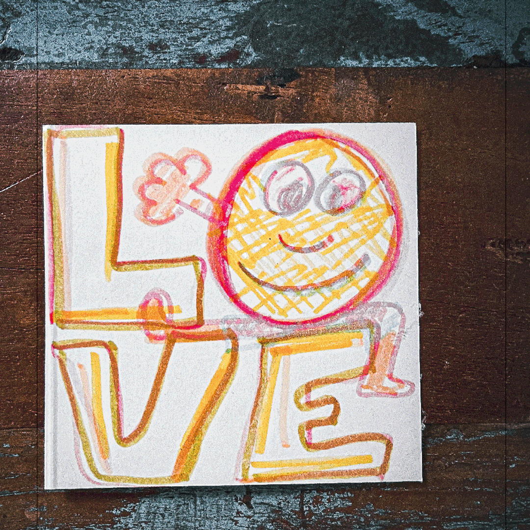 DRUCK ›True Love‹ / Wanddeko, Art Print, Liebe, Comic, Cartoon, Illustation, Retro Poster, Wandbild, Smiley